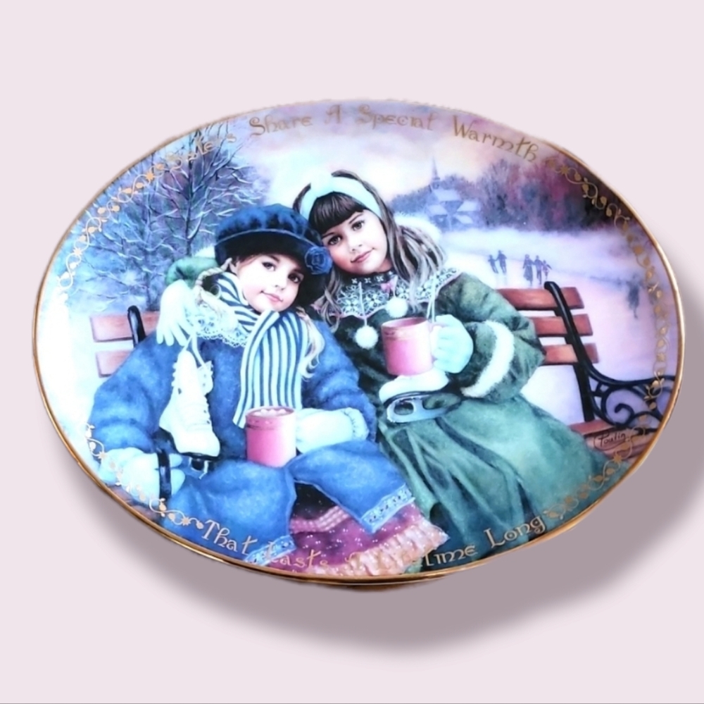 VINTAGE The Bradford Exchange "Sisters Share a Special Warmth collectors…